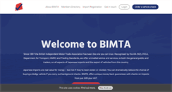 Desktop Screenshot of bimta.co.uk